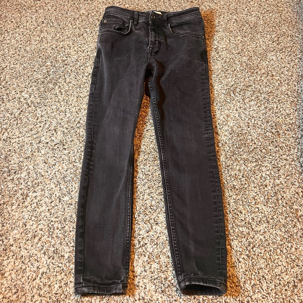 Zara EUR 36 USA 29 Black‎ Wash Denim Jeans Slim Fit Casual Everyday